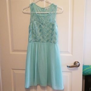 Jun and Ivy Blue Sequin Dress